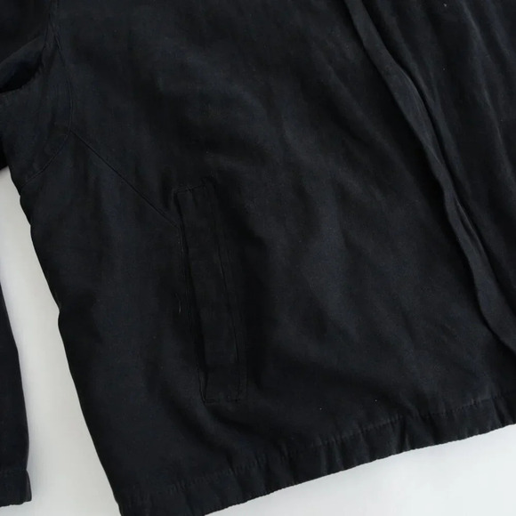 Vintage Towne Collection By London Fog Black Faux  Suede Zip Up Lined Jacket - Picture 6 of 8